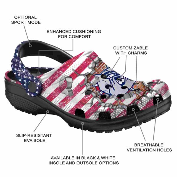 custom gonzaga bulldogs freedom splinter clog new arrival
