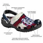 custom gonzaga bulldogs patriotic stripes clog best selling