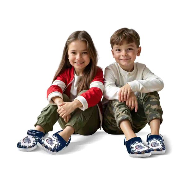 custom gonzaga bulldogs splatter background clog fashion forward
