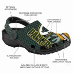 Custom Green Bay Packers Contrasting Stripes Crocs Best selling