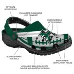 custom hawaii rainbow warriors football motif clog best selling