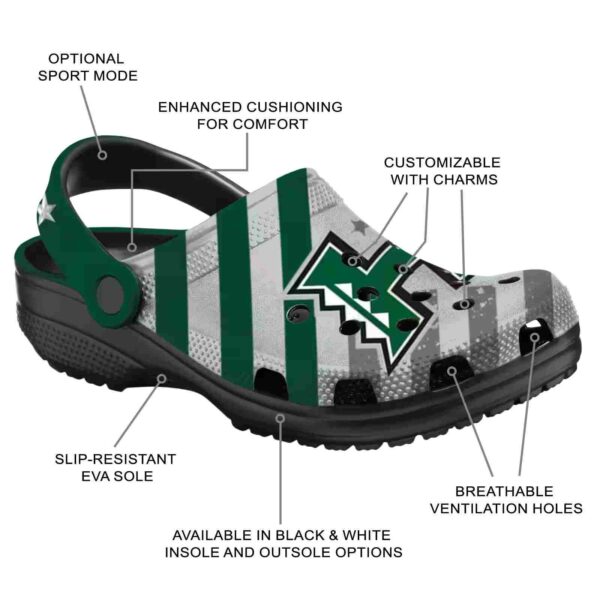 custom hawaii rainbow warriors star spangled graphic clog new arrival