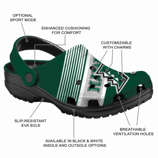 custom hawaii rainbow warriors vibrant dual tone clog new arrival