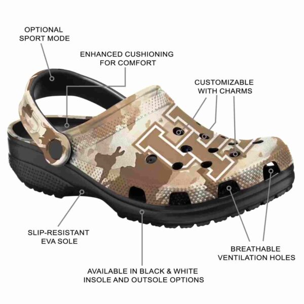 custom houston cougars desert camo clog new arrival