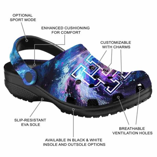 custom houston cougars galaxy swirl clog new arrival