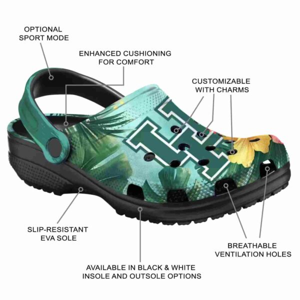 custom houston cougars tropical vibes clog new arrival