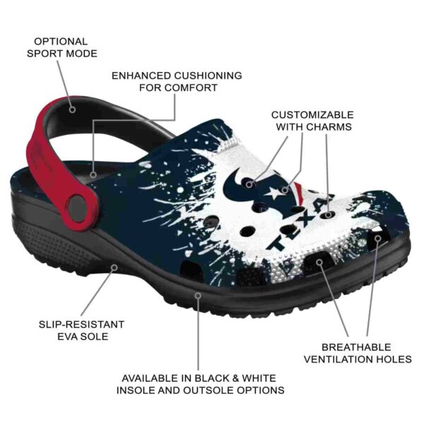 custom houston texans splash art crocs new arrival