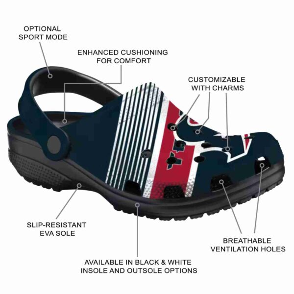 custom houston texans vibrant dual tone crocs new arrival
