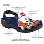 Custom Illinois Fighting Illini Football Helmet Crocs Best selling