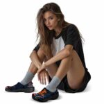 Custom Illinois Fighting Illini Star Spangled Side Pattern Crocs Best selling