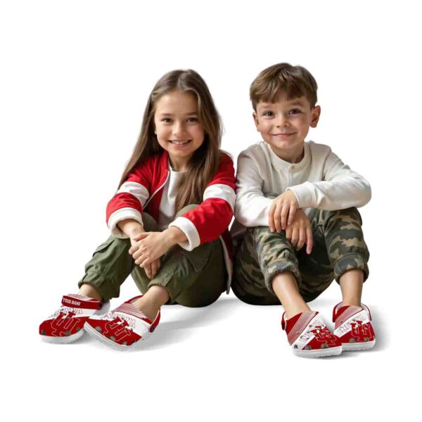 custom indiana hoosiers vibrant dual tone clog fashion forward