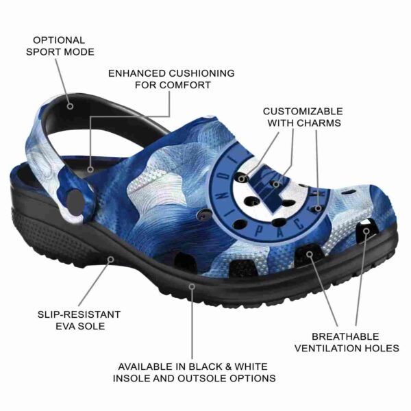 custom indiana pacers ocean waves clog new arrival
