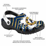 custom indiana pacers zigzag paint burst clog best selling
