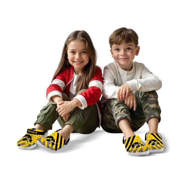 custom iowa hawkeyes star spangled graphic crocs fashion forward