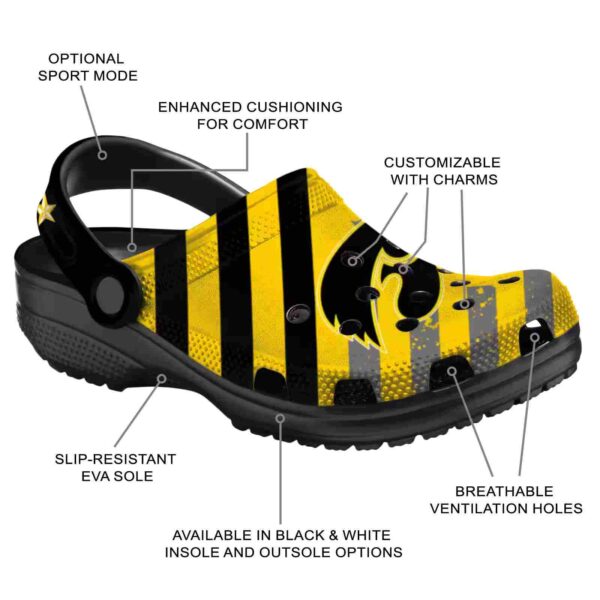 custom iowa hawkeyes star spangled graphic crocs new arrival