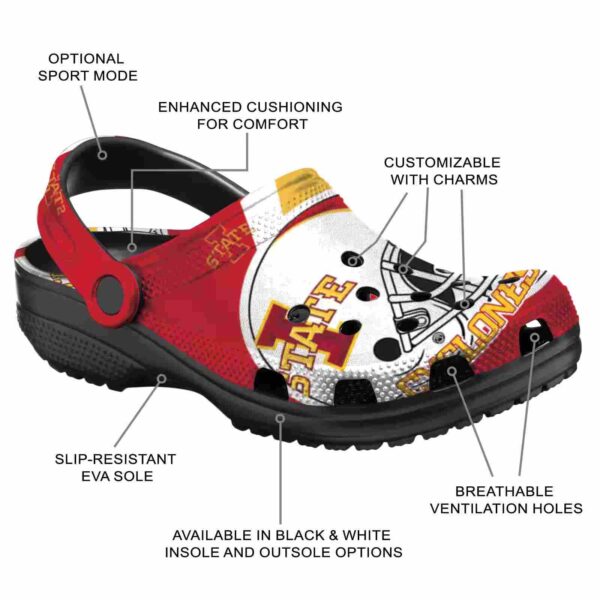custom iowa state cyclones football helmet clog new arrival