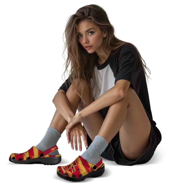 custom iowa state cyclones paint splatter graphics clog premium grade