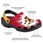 custom iowa state cyclones splash art clog best selling