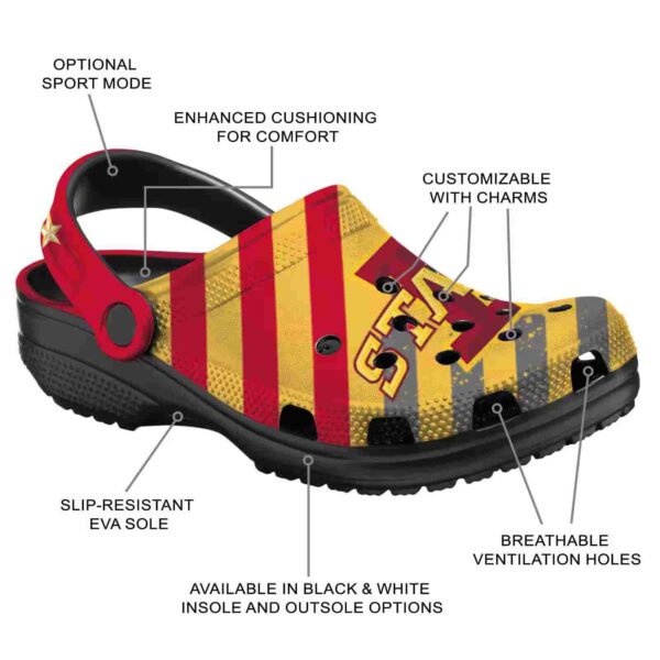 custom iowa state cyclones star spangled graphic clog new arrival