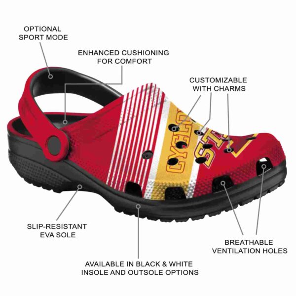 custom iowa state cyclones vibrant dual tone clog new arrival