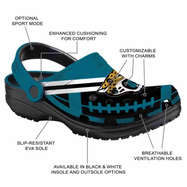 custom jacksonville jaguars football motif crocs new arrival