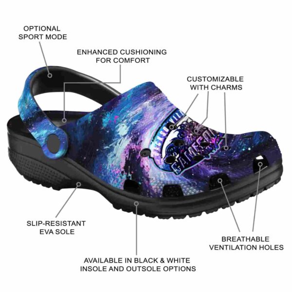 custom jacksonville state gamecocks galaxy swirl clog new arrival