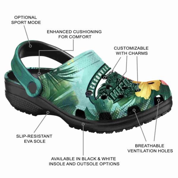 custom jacksonville state gamecocks tropical vibes clog new arrival