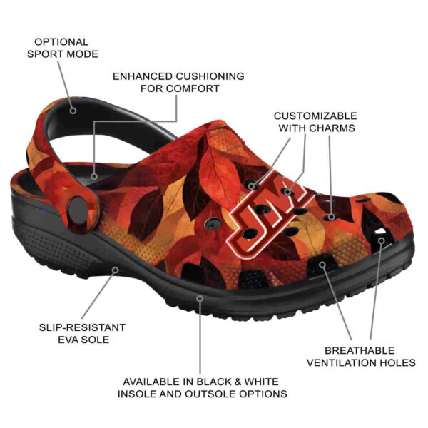 custom james madison dukes autumn leaves clog new arrival