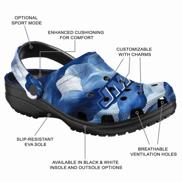 custom james madison dukes ocean waves clog new arrival