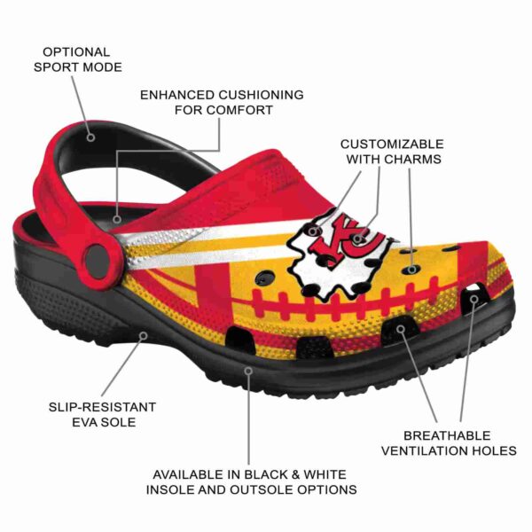 custom kansas city chiefs football motif crocs new arrival