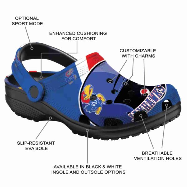 custom kansas jayhawks baseball helmet crocs new arrival