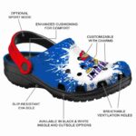 Custom Kansas Jayhawks Splash Art Crocs Best selling