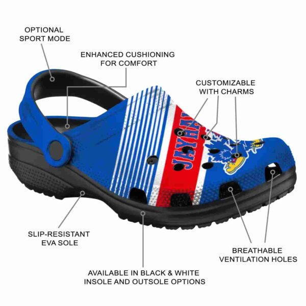 custom kansas jayhawks vibrant dual tone crocs new arrival