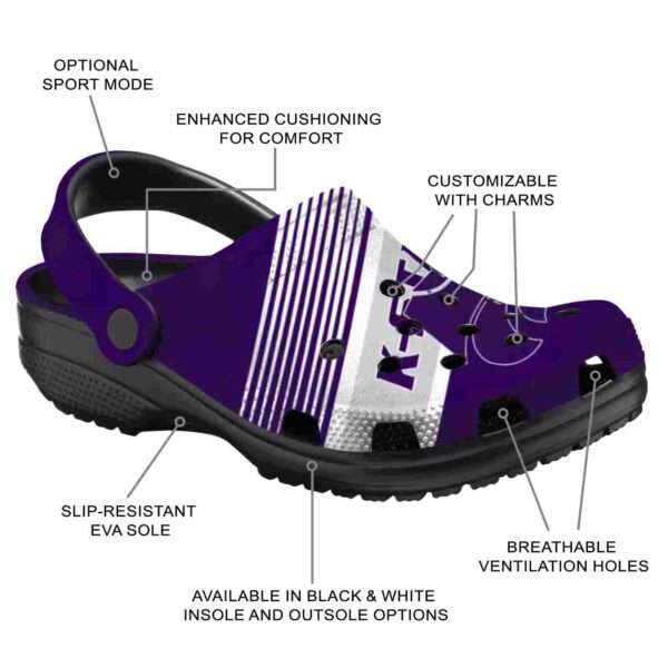 custom kansas state wildcats vibrant dual tone clog new arrival