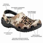 custom kennesaw state owls desert camo clog best selling