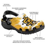 custom kennesaw state owls splatter pattern clog best selling