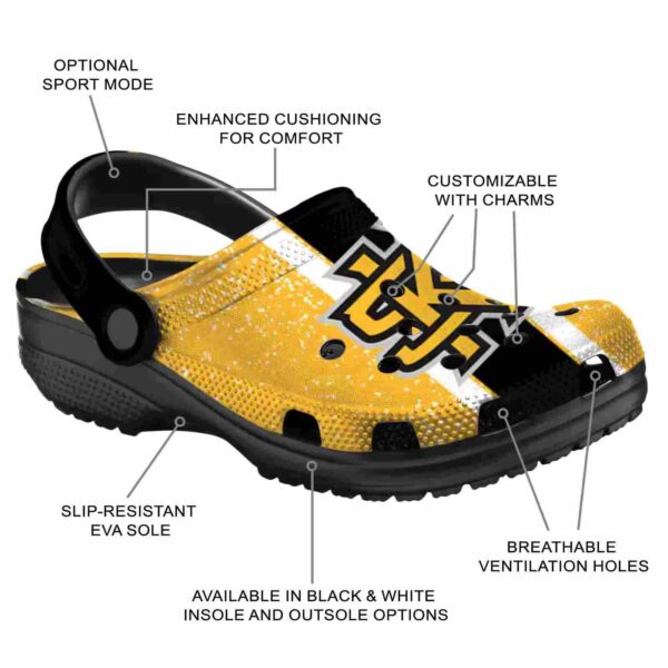 custom kennesaw state owls vertical stripes clog new arrival