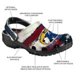 custom kent state golden flashes patriotic stripes clog best selling