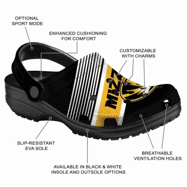 custom missouri tigers vibrant dual tone clog new arrival
