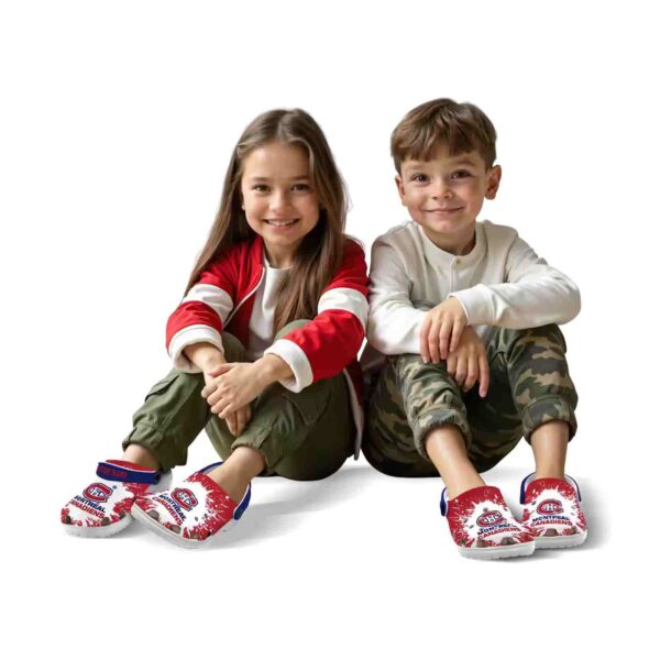 custom montreal canadiens splash art clog fashion forward