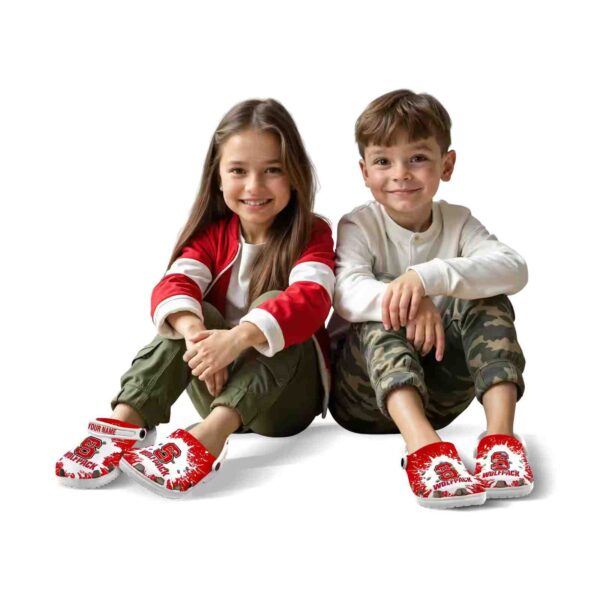 custom nc state wolfpack splash art crocs fashion forward
