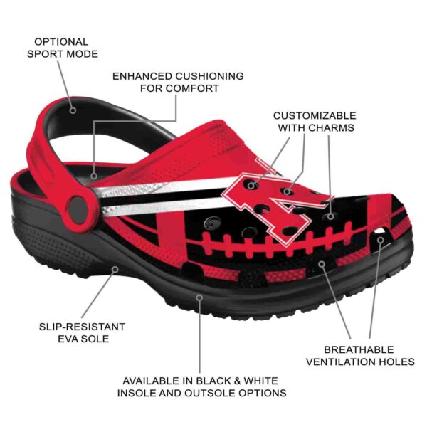 custom nebraska cornhuskers football motif crocs new arrival