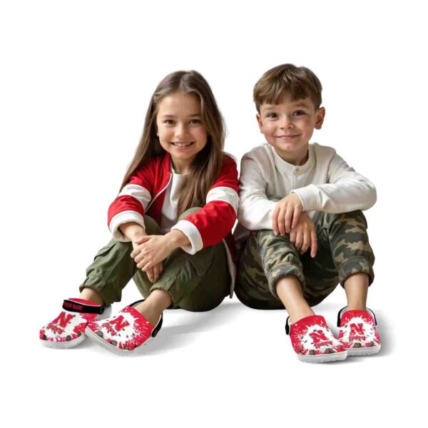 custom nebraska cornhuskers splash art crocs fashion forward