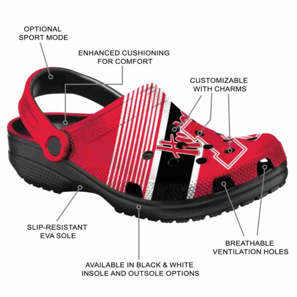 custom nebraska cornhuskers vibrant dual tone crocs new arrival
