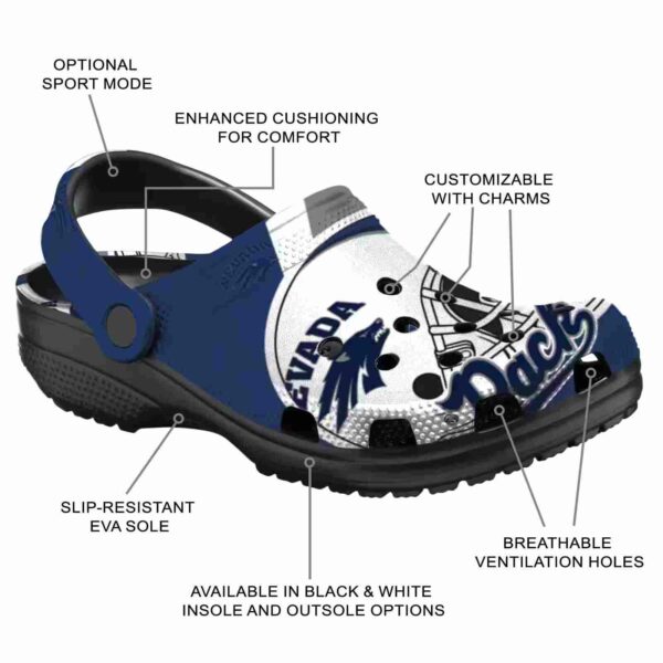 custom nevada wolf pack football helmet clog new arrival
