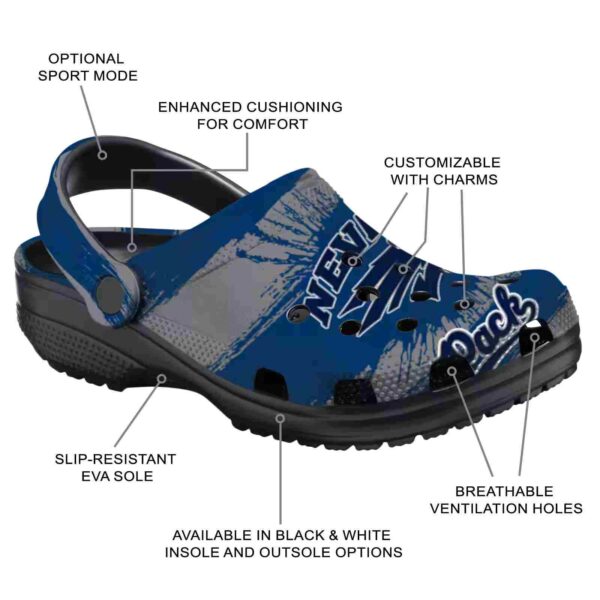 custom nevada wolf pack paint splatter graphics clog new arrival