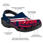 Custom New England Patriots Football Motif Crocs Best selling