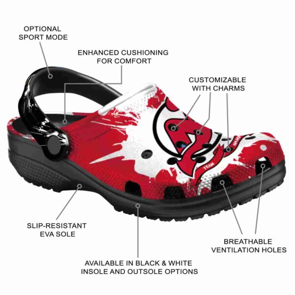 custom new jersey devils splatter pattern clog new arrival