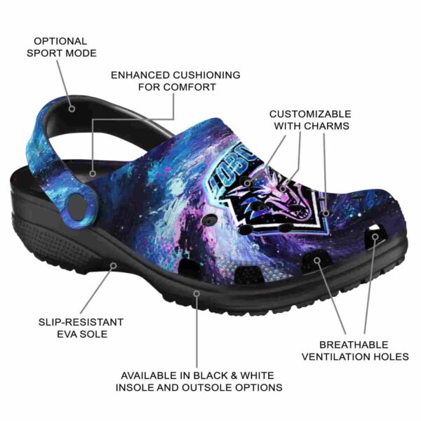 custom new mexico lobos galaxy swirl clog new arrival