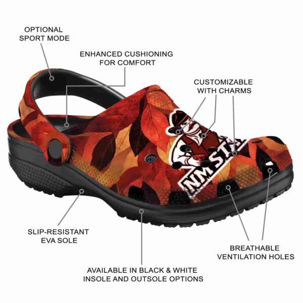 custom new mexico state aggies autumn leaves clog new arrival